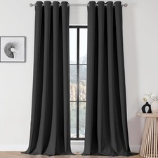 Joydeco 120 inches Long Blackout Curtains 2 52"W x 120"L Pack of 2 , Grey