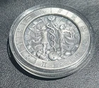 Silver 1oz Round Antiqued
