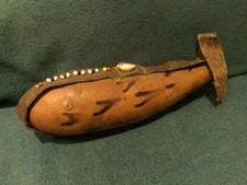 Vintage Maasai Tribe Cattle Herders Drinking Milking Gourd Beads Cowrie Shell