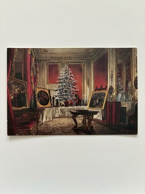 Weihnachtskarte Royal Household - Windsor Castle Tree von James Roberts, 1850
