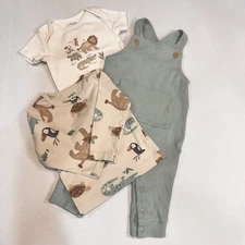 Carters Just One You | 9m | Waffle Knit Coveralls with Long Sleeve Tee and Vest