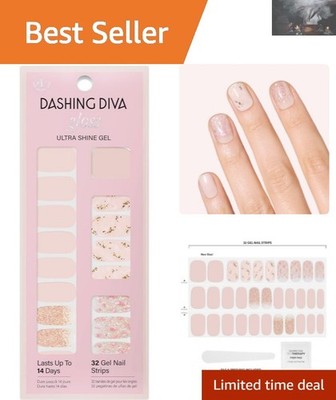 Chip Resistant, Crystal Clear Gel Nail Stickers - Instant Manicure Up to 14 Days