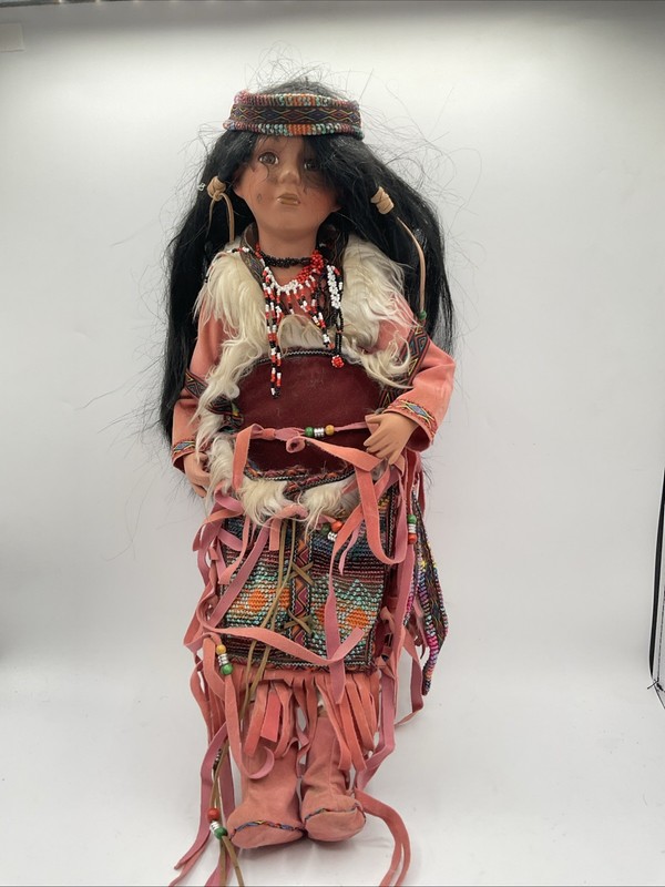 Duck House Native American Porcelain Doll - Pavati