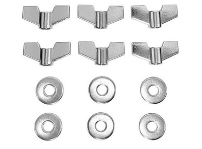 Jiayouy 12 Pieces Cymbal Accessories Cymbal Wing Nuts and Metal Washers for C...