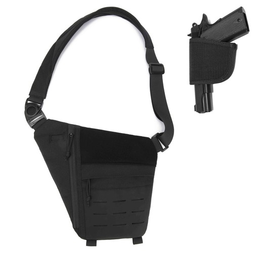 Premium Conceal Carry Sling Bag For Men With Quick Access Pull Tab And 4 Acce - View #11