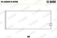 Glyco 71-4297/4 STD Pleuellager FüR Chevrolet,Isuzu,Mazda,Opel,Vauxhall