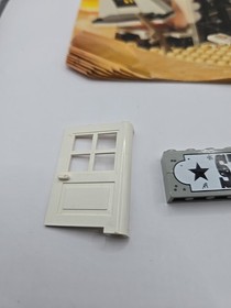 LEGO 1990s Wild Western SHERIFF Sign Light Gray 6755 Windows  Door Instructions 