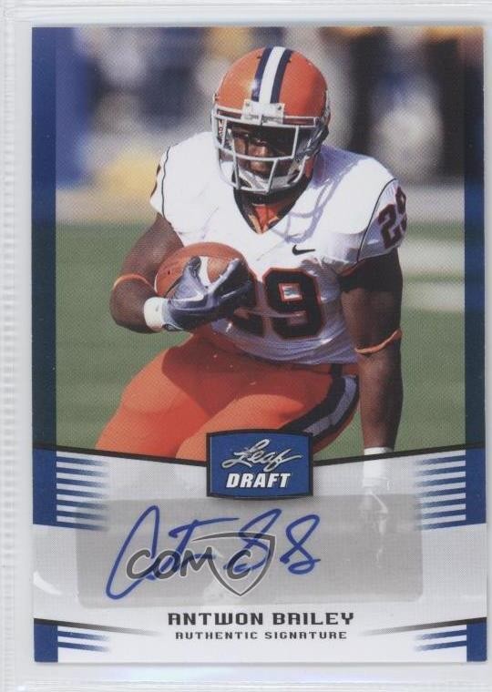 2012 Leaf Draft Blue Antwon Bailey #AB2 Rookie Auto RC 0u4