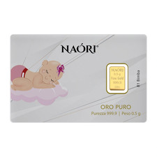 Lingotto D’Oro 999,9 Naóri – 0,5 grammi (Bimba)