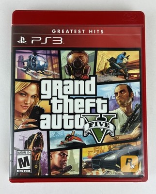 Grand Theft Auto V Sony PlayStation 3 2008 Rockstar Games Complete Tested W/ Map