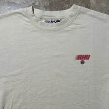 Zara RHUDE Shirt Mens Medium Cream Short Sleeve Tee Rhuigi Heavy Cotton Basic