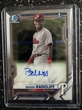 2021 Bowman Chrome - Prospect Autographs Baron Radcliff #CPA-BRA (AU, RC) 1st