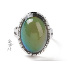 8866 Plt Adjustable 5566 green Rings Ladies Statement Gift Wrap 6677