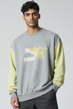 Puma felpa leggera vintage 90S logo centrale taglia 7 - 2XL