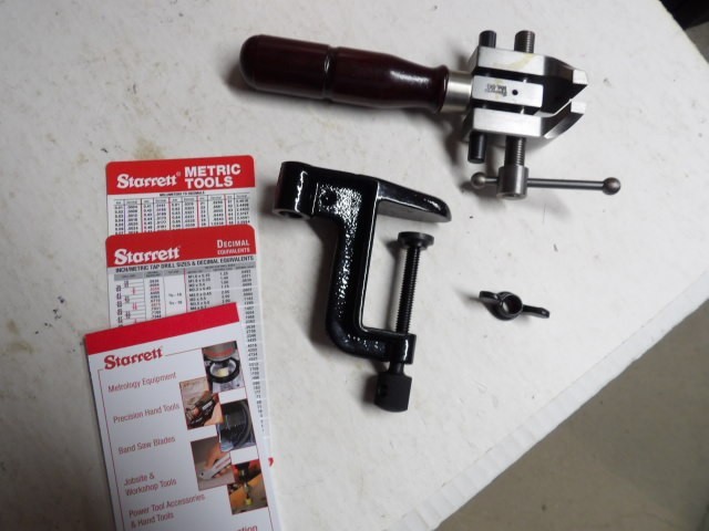 STARRETT #86A Hand Vise W/Clamp  Complete Set  NOS