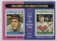 1975 Topps Most Valuable Players Brooks Robinson Ken Boyer #202 HOF 0nr3