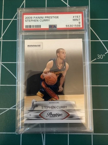 2009 PANINI PRESTIGE #157 STEPHEN CURRY ROOKIE RC PSA 9