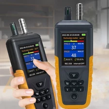 Air Quality Monitor, PM0.3/2.5/10 Dust Particle Counter, High Sensitivity 3-Chan