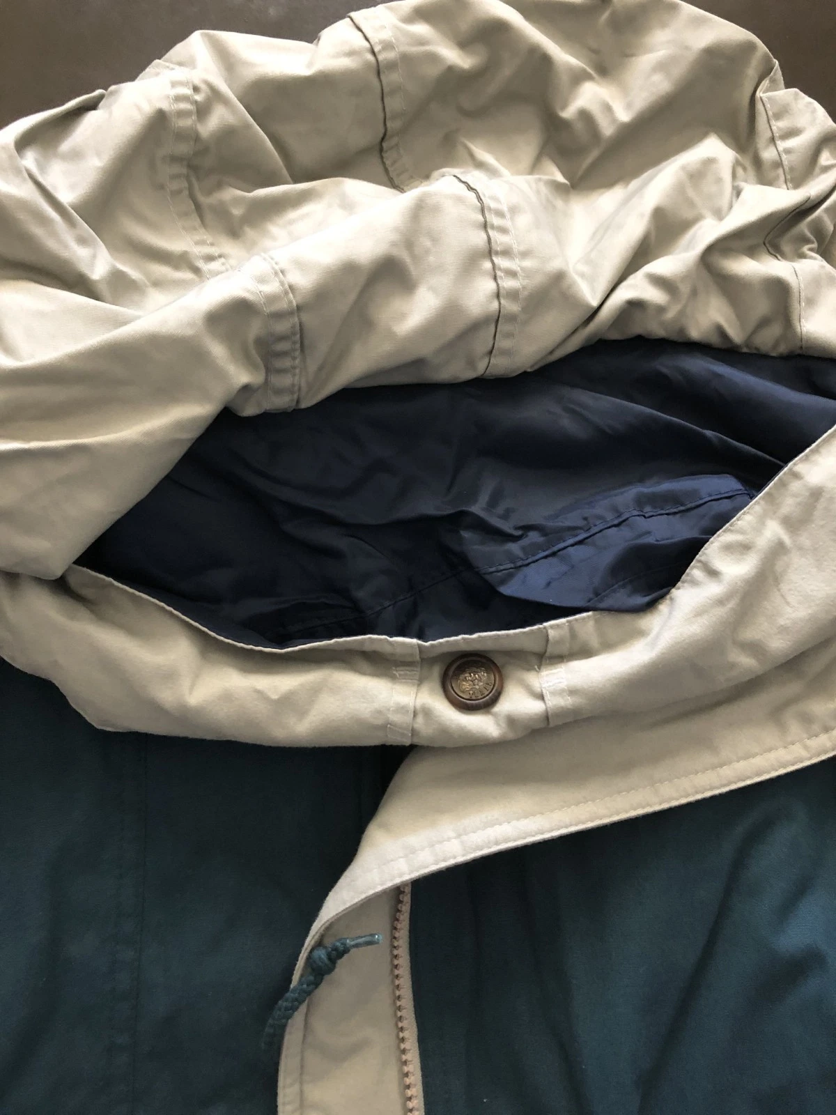 Pacific Trail Mens Medium Jacket Zipper with Hood Hide Away Feature - product detail image 4