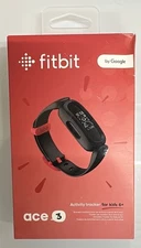 Fitbit Fitness Tracker Ace 3 for Kids 8 Days Battery Life - Black / Sport Red™