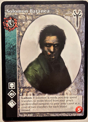 VTES | Solomon Batanea | Legacies of Blood V:TES Vampire the Eternal Struggle