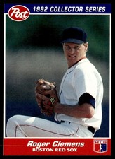 1992 Post Cereal Roger Clemens Boston Red Sox #16