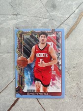Topps Holiday 2025 Basketball NBA Light Blue Glitter Reed Sheppard H143