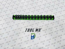 Snap-on Tools New Green 14 Sae Lock-a-socket Magnetic Rail Organizer Las14sg