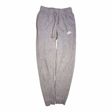 Nike Fleece Joggers Mens Size XS Gray Tapered Leg Sweatpants Sportswear Club C77