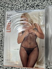 Queen - Crotchless Crisscross Backstrap Bodystocking - Black