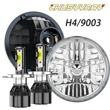 Pair Fit 1965 -1973 Ford Mustang 7 Inch Round Led Headlights Hilo Beam