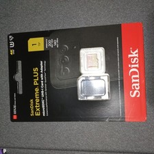 NEW SanDisk Extreme PLUS 1TB microSDXC Memory Card with Adapter Quickflow  Tech