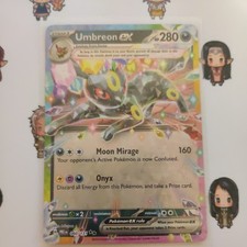 Pokémon TCG Umbreon EX 60/131 Double Rare Prismatic Evolutions Card NM