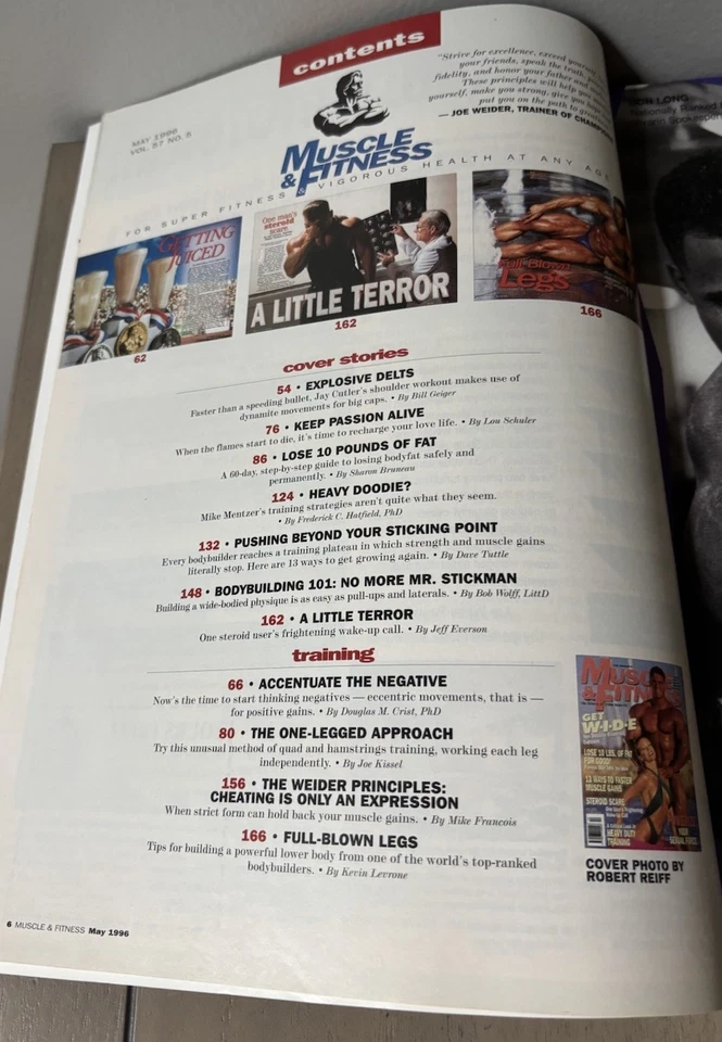 Jay Cutler W/ Female - Muscle & Fitness Bodybuilding Magazine - May 1996 - Image 2 of 4