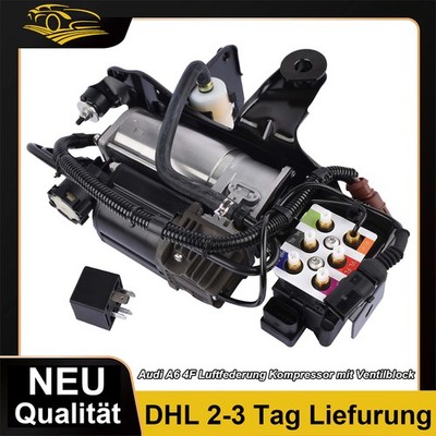 Kompressor Luftfederung Komplett Für Audi A6 C6 4F BJ 04-11 Federung Airmatic