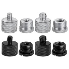 8 Pack Mic Stand Adapter, 5/8 Female to 3/8 Male, 3/8 Female to 5/8 Male,5393