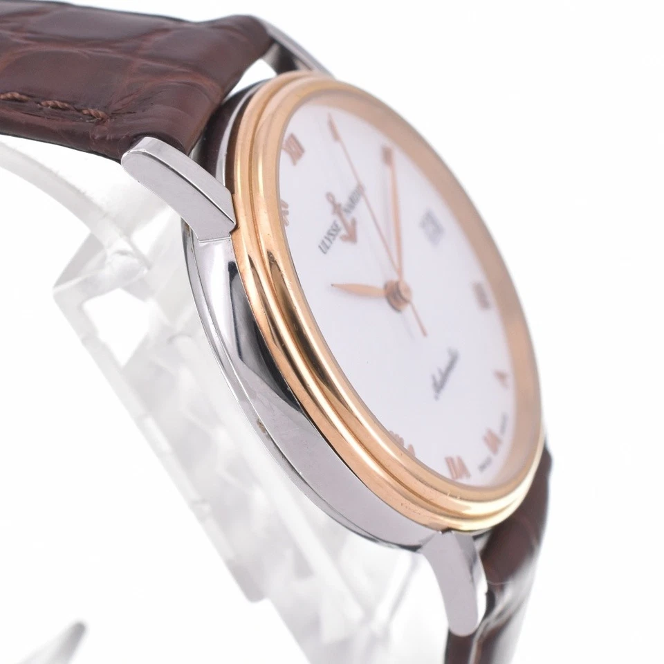 Reloj automático para hombre Ulysse Nardin Sanshia fecha 135-22 K18RG bisel L#142609 Foto 4 de 4