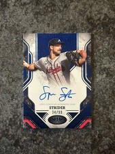 2025 Topps Tier One #PPA-SS Spencer Strider Prime Performers Auto Blue Foil /99