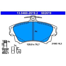 Satz Bremsbeläge Bremsklötze vorne für Smart Forfour 454 | 24060995