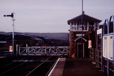 British Rail Haydon Bridge Signal Box L Crossing Original Railway Slide Ref 8209