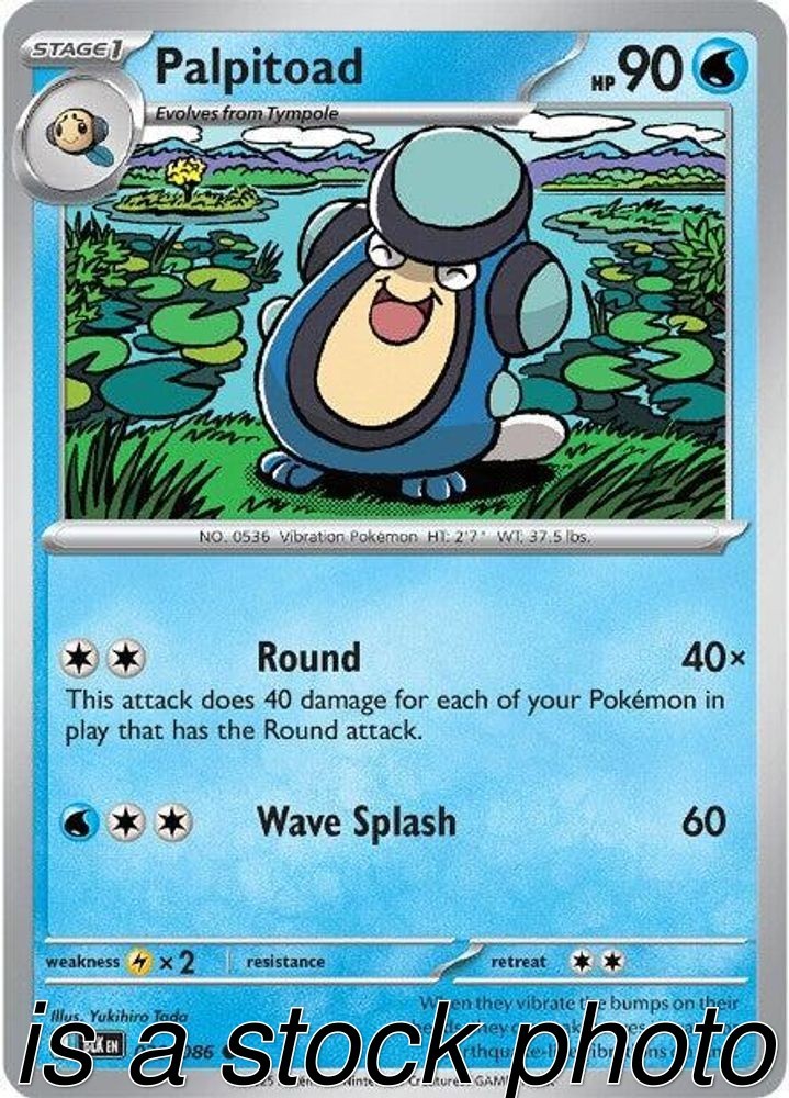 Palpitoad 020/086 SV: Black Bolt Reverse Holofoil Pokemon (LP-NM)