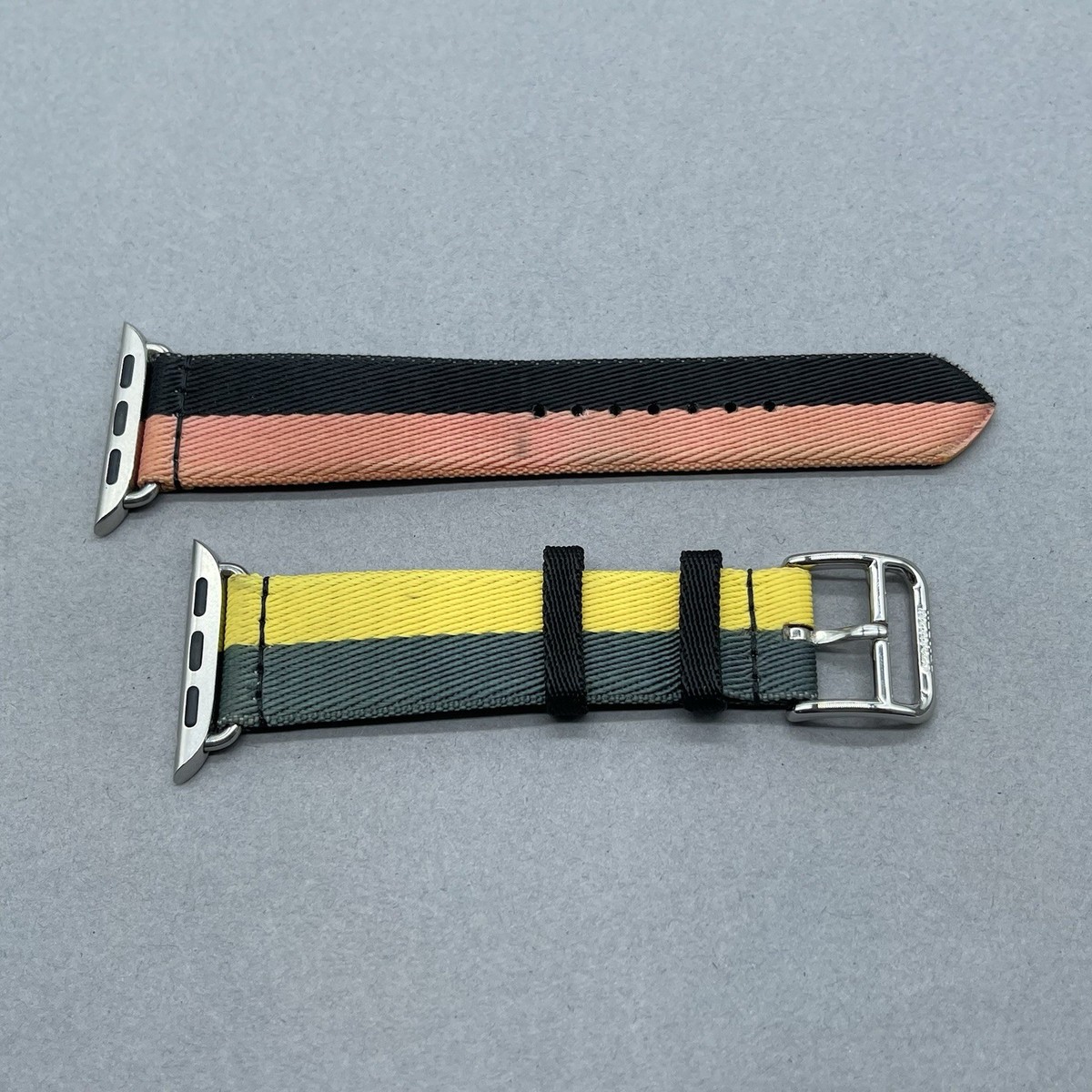 Genuine Apple Watch Hermes Rose Azalee / Noir Casaque Single Tour 