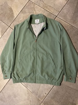 Peter Millar Men s Golf Jacket Green Full Zipper Size Medium