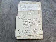 Antique Handwritten Document Lot 1789 - 1858 York PA George Hay Orphan Court Etc