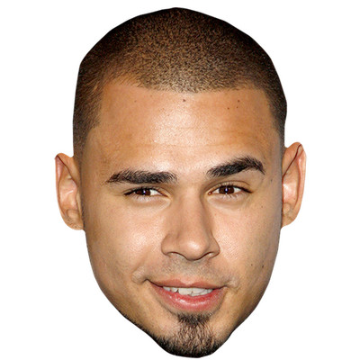Afrojack Promi Maske, flaches Kartengesicht, Kostüm Maske