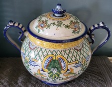 Sugar pot / biscuits Nevers Antoine Montagnon late 19th century