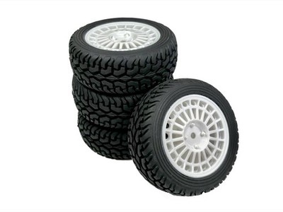 ABSIMA 1:10 Räderset ''Rally Street Design'' weiß (4 St.) / 2510065
