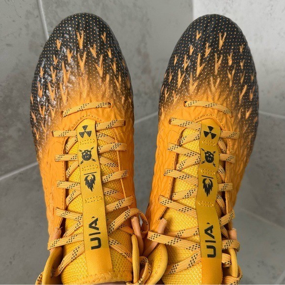 Under Armour Golden Yellow and Black Cleats Size 12 Men Under Armour Golden Yellow and Black Cleats Size 12 Men | eBay main image 3