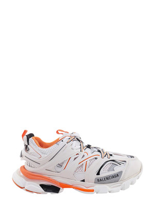 BALENCIAGA Track $1150 Women's White/Orange Sneakers New