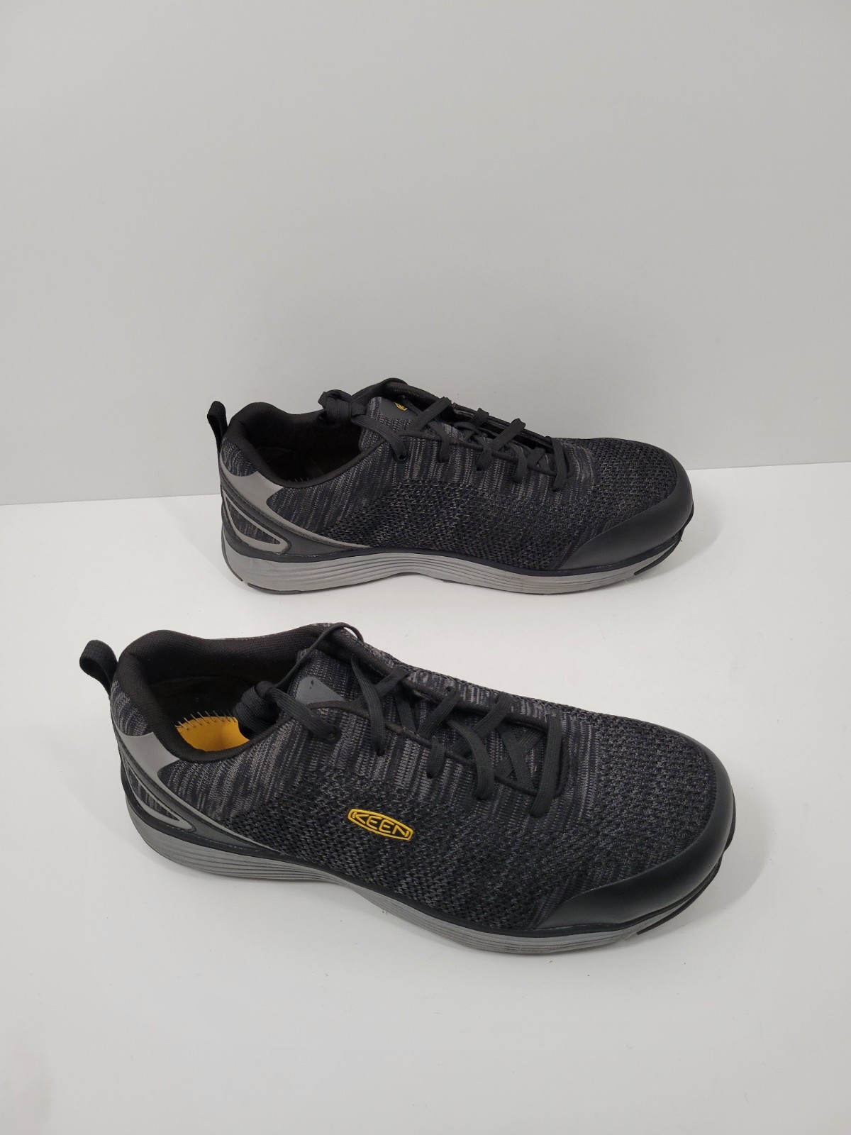 Scarpe da lavoro Keen Sparta Utility Alloy Toe nere grigie punta in lega uomo 13EE